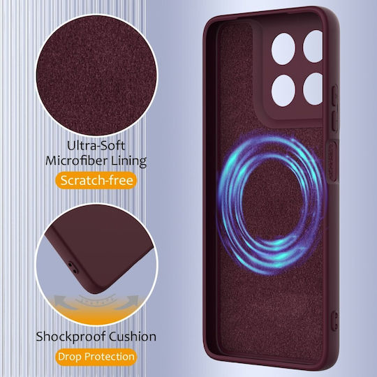 SSCase Back Cover Σιλικόνης Μπορντό (Moto G47)