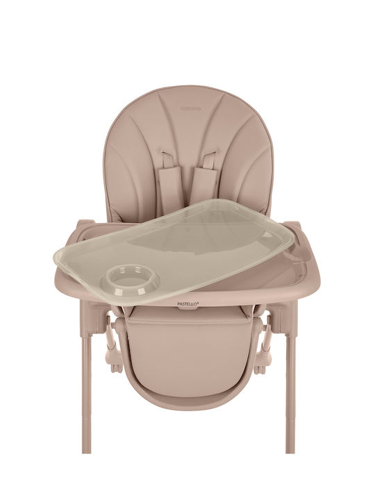 Kikka Boo Pastello Baby Hochstuhl mit Höhenverstellbar Beigem