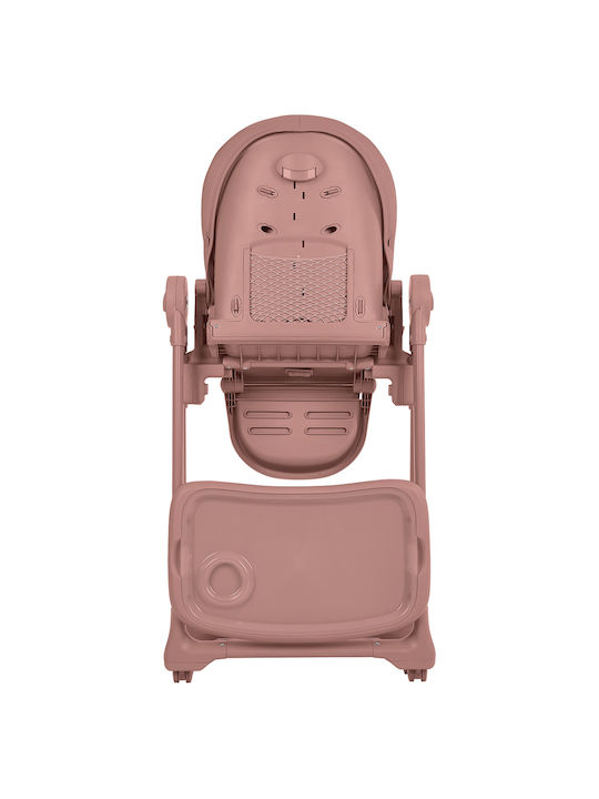 Kikka Boo Pastello Baby Highchair with Adjustable Height Pink