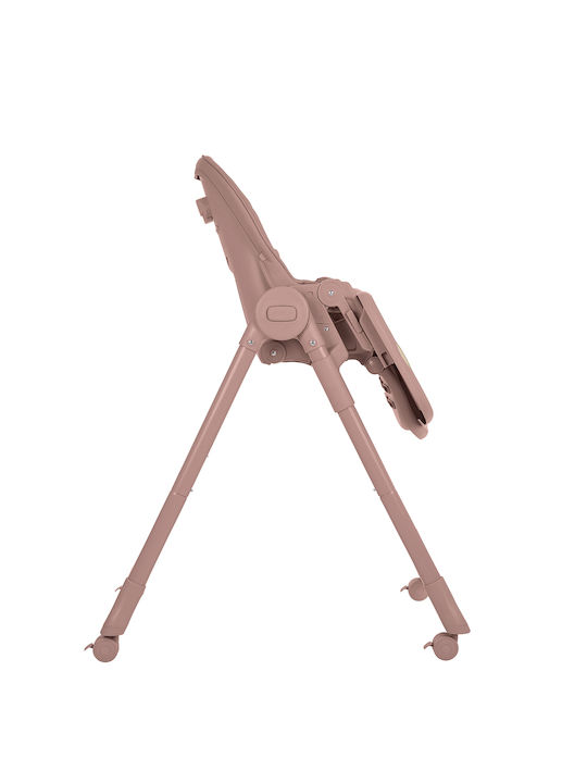 Kikka Boo Pastello Baby Highchair with Adjustable Height Pink
