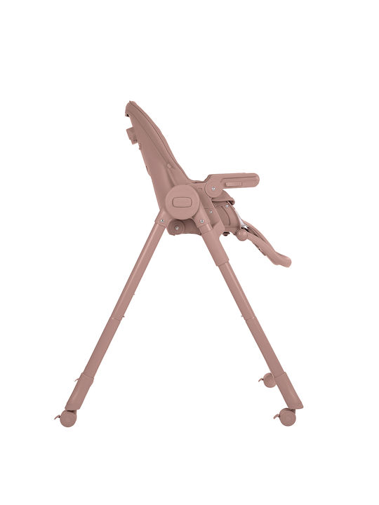 Kikka Boo Pastello Baby Highchair with Adjustable Height Pink