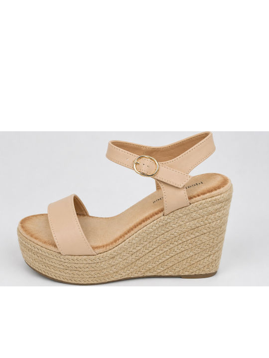 Summer Women's Beige Platforms SI-5926-26FL-Beige