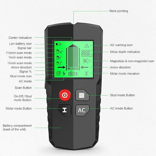 HW-QB5 Cable, Metal & Wood Detector