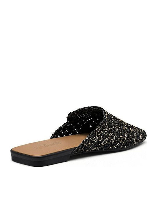 Flat Mules σε Μαύρο Χρώμα