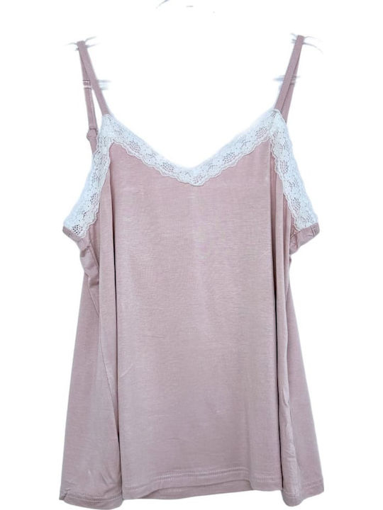 Sorrisino Summer Women's Cotton Pajama Set Pink