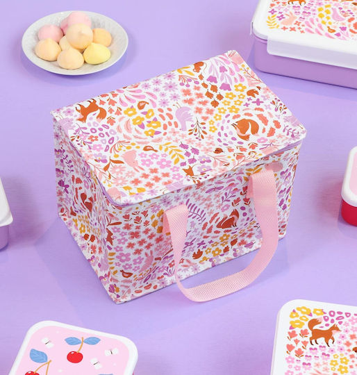 A Little Lovely Company Bento Stainless Steel Kids Water Bottle Thermos with Straw Silver 350ml