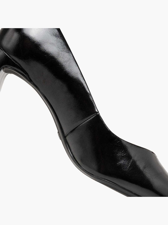 Leder Pumps Schwarz