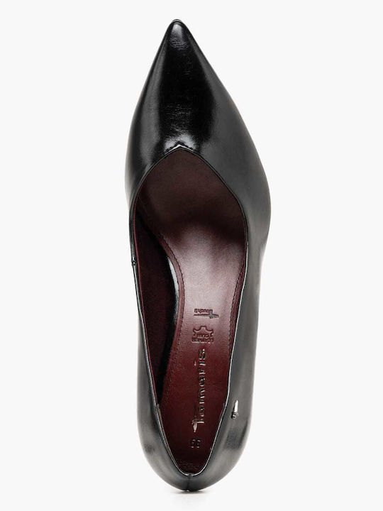 Leder Pumps Schwarz