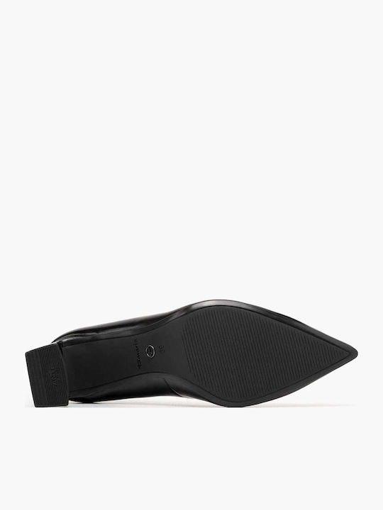 Leder Pumps Schwarz