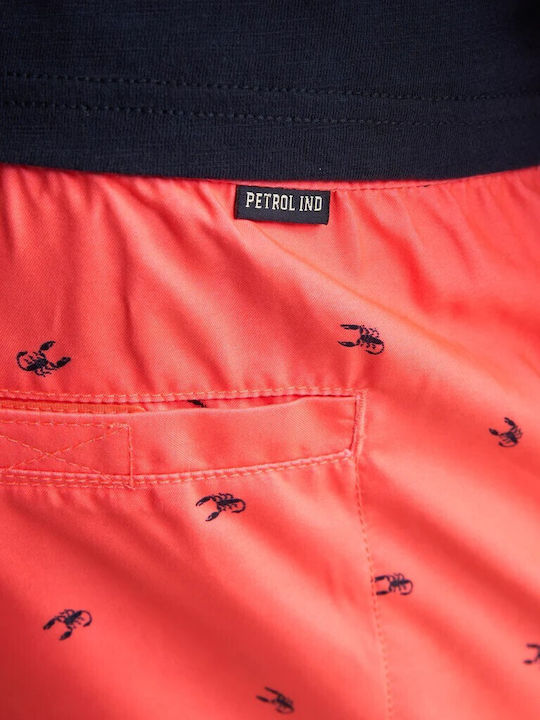 Costum De Baie Bărbați Pantaloni Scurți Fiery Coral Cu Modele