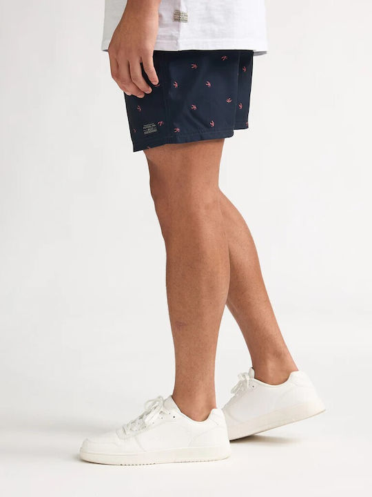 Costum De Baie Bărbați Pantaloni Scurți Navy Albastru Cu Modele
