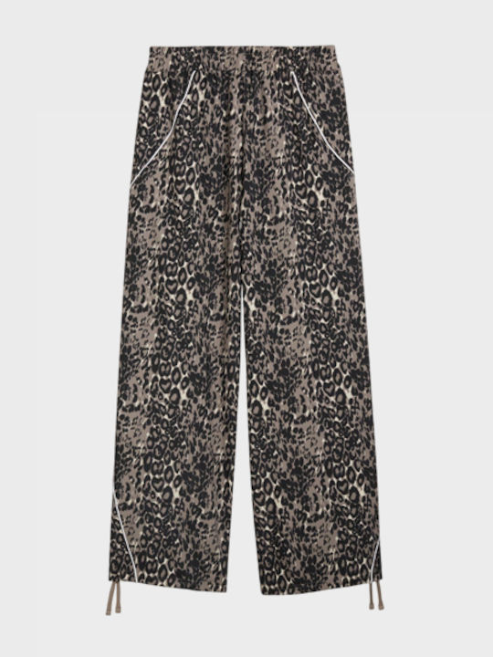 PUMA Pantaloni de trening Woven cu imprimeu animalier