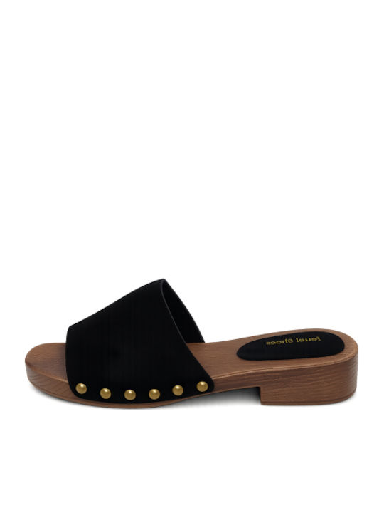 Flat Mules σε Μαύρο Χρώμα