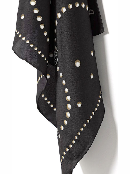 Karl Lagerfeld Women's Silk Shawl Black