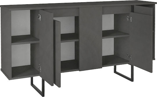 Orontes Sideboard from Wood & Metal Anthracite 160x35.2x80cm