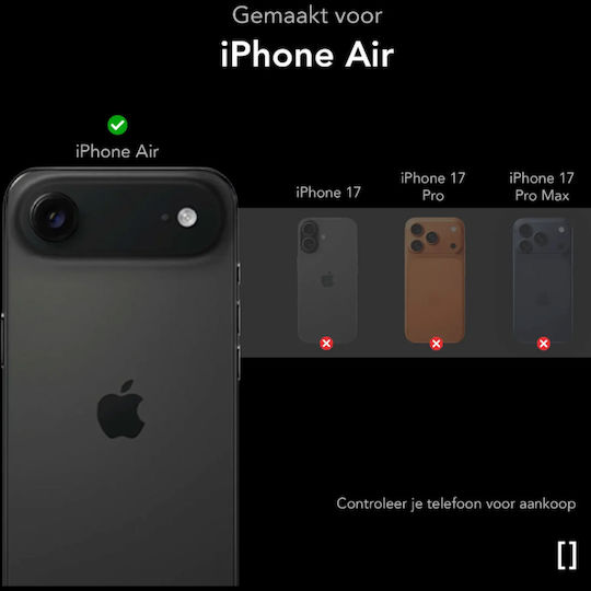 Nekit Back Cover Πλαστικό 1.2mm Διάφανο (iPhone Air)