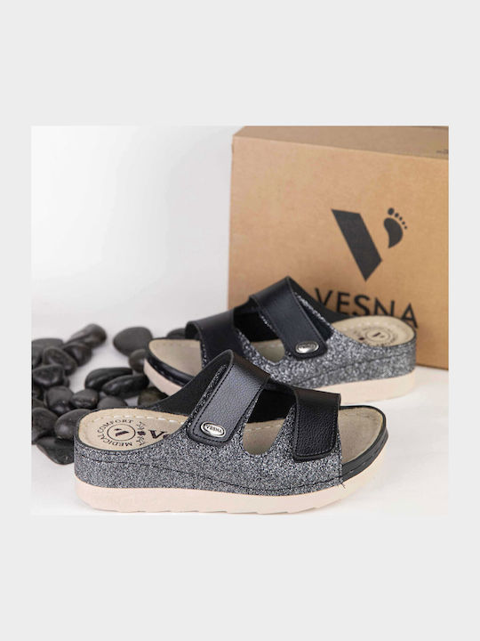 Anatomic Leather Women's Slippers Black