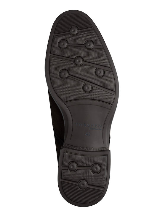 Lässige Herrenstiefel aus Leder in Braun
