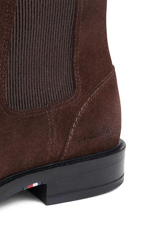 Suede Chelsea Μποτάκια Καφέ