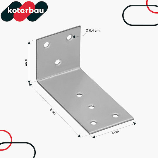 Kotarbau Connector for Pergola Made of Steel 8x4cm