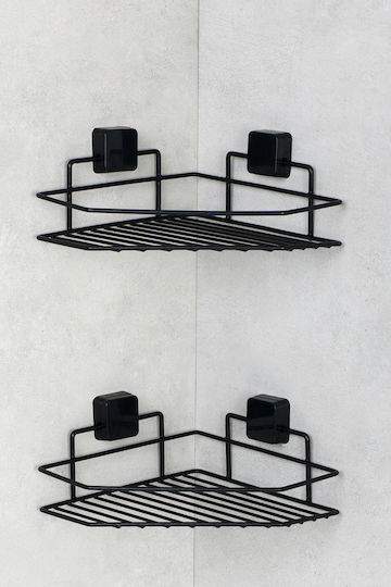 SteweHome SteweHome Wandmontiertes Badezimmerregal Metallisch Weiß