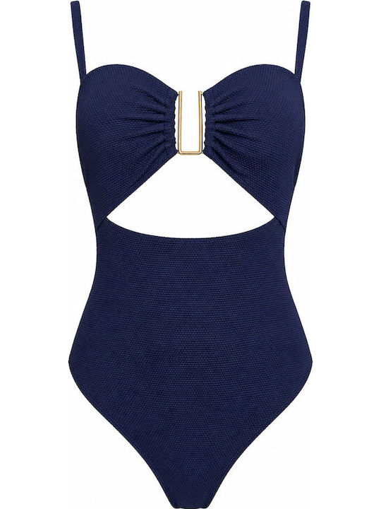 One Piece Swimsuit Blue Navy
