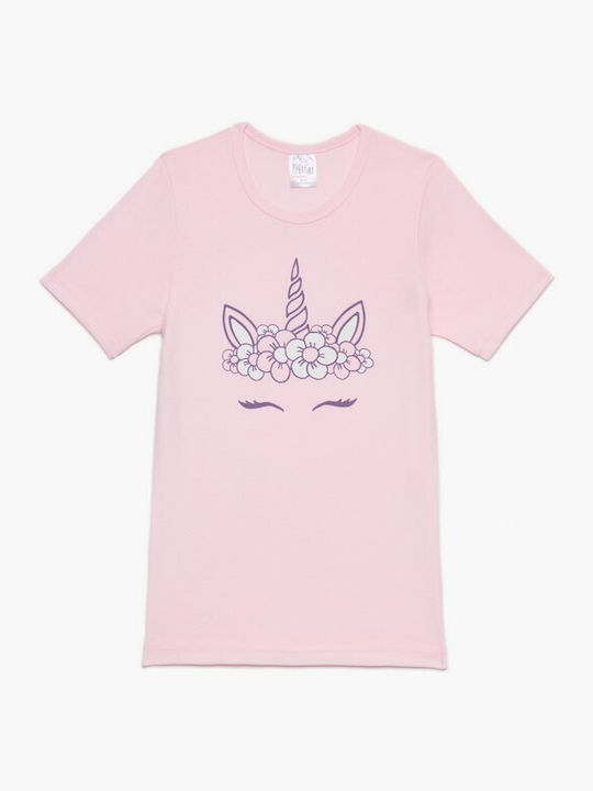 Pretty Baby Set Kids Undershirts 6 Pieces Short-sleeved Pink