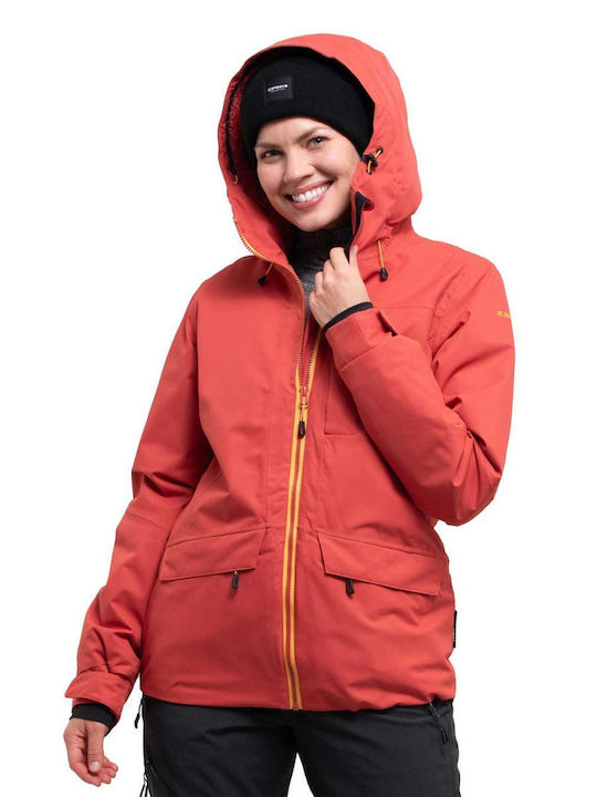 Icepeak Cathay 453229659-660 Jachetă Pentru Femei Pentru Schi și Snowboard Roșie