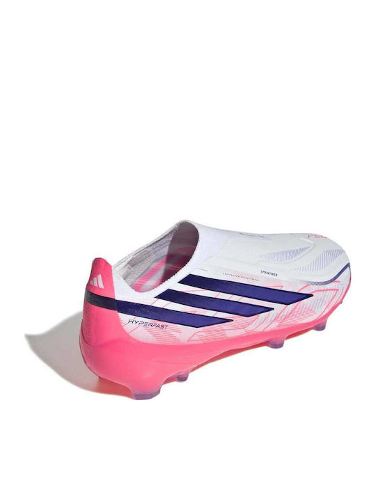 adidas F50 Hyperfast Elite FG Football Shoes with Cleats White
