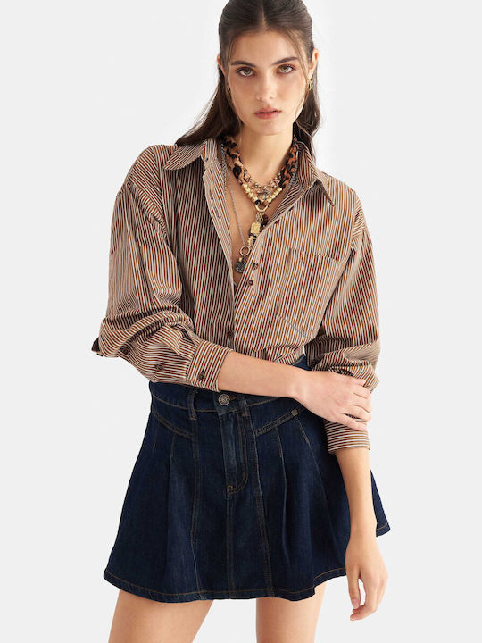 Denim Mini Rock Blau