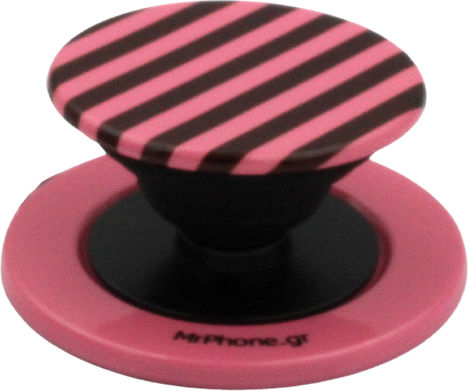 Pop Socket Magsafe Pink And Brown Lines