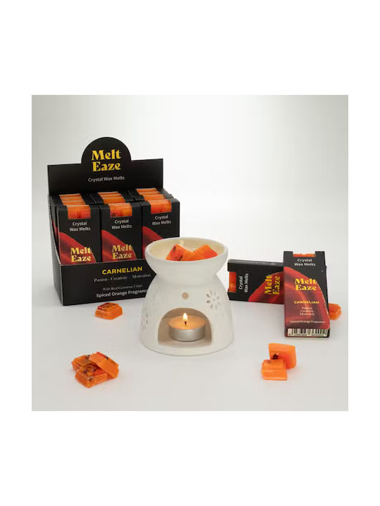 Spiced Orange Carnelian Crystal Wax Melts 50gr Ancient Wisdom