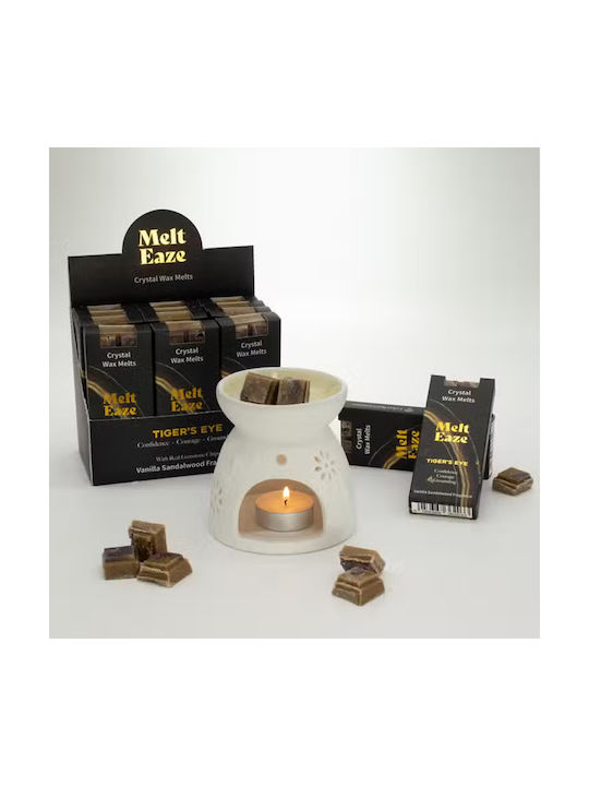 Vanilla Sandalwood Tiger's Eye Crystal Wax Melts 50gr Ancient Wisdom