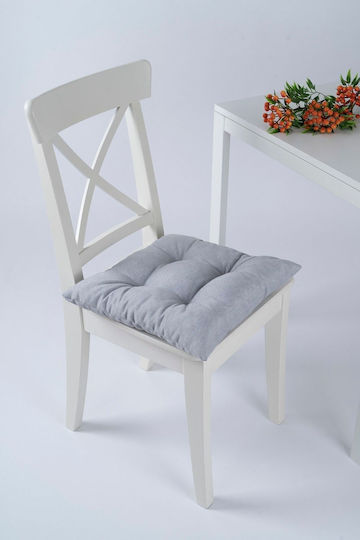 SteweHome Garden Chair Cushions Grey And Cream 40x40cm