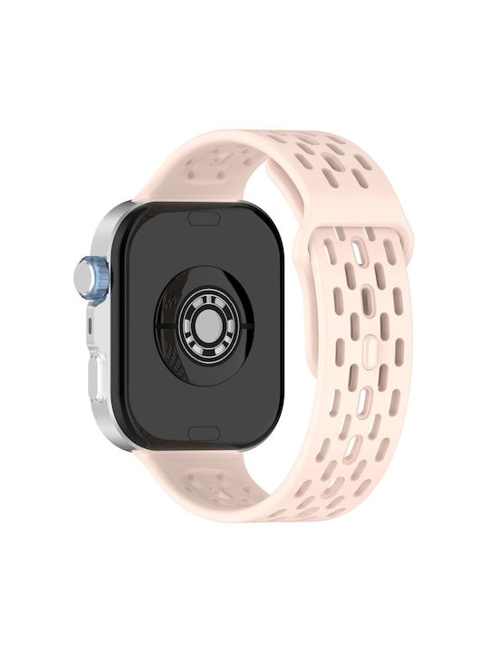 Каишка Калъф от Силикон в Розов Цвят за Huawei Watch Fit 3 / 4 / 5 / 4 Pro / 5 Pro Каишка Калъф от Силикон в Розов Цвят за Huawei Watch Fit 3 / 4 / 5 / 4 Pro / 5 Pro