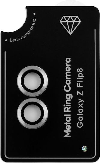 Volte-Tel Camera Protection Tempered Glass Silver for Samsung Z Flip 8 5g