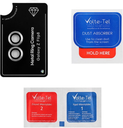 Volte-Tel Camera Protection Tempered Glass Silver for Samsung Z Flip 8 5g