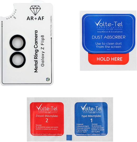 Volte-Tel Camera Protection Tempered Glass Black for Samsung Z Flip 8 5g