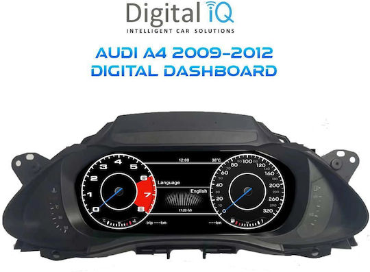 Digital Iq Dyl 918_dc 12.3in Digital Instrument Cluster Audi A4 Mod 2009-2012 Hdmi Input