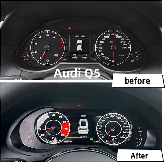 Digital Iq Dyl 929_dc 12.3in Digital Instrument Cluster Audi Q5 Mod 2009-2016 Hdmi Input
