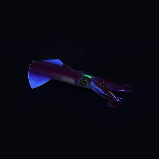 JLC Xipi Evo Body Squid Jig Fluorescent 14cm Real Brown