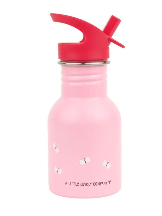 With Stainless Steel Water Bottle & Bento Lunchbox School Set Silver