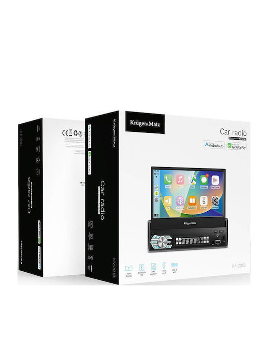 Car Radio Kruger&matz Km2018 7" Retractable Screen Carplay Androidauto
