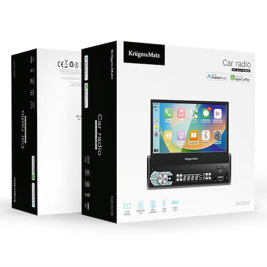 Radio auto Kruger&matz Km2018 7" Ecran Retractabil Carplay Androidauto