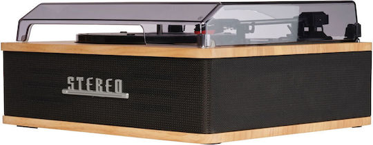 Denver VPB-262LW 111201300010 Turntable with Belt Drive and Built-in Speakers Brown
