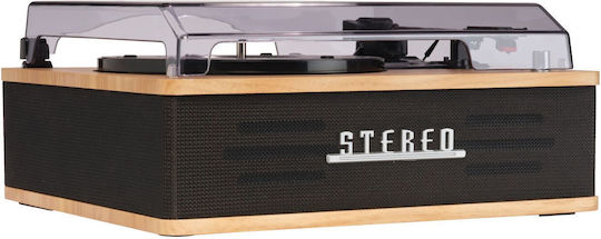 Denver VPB-262LW 111201300010 Turntable with Belt Drive and Built-in Speakers Brown