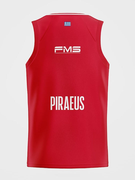 GSA Olympiacos B.C. Official Euroleague Home Jersey Vezenkov 2025-26