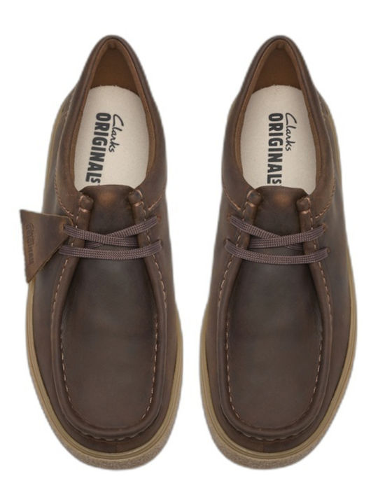 Leather Men's Moccasins in Brown Colour Relaxed Fit