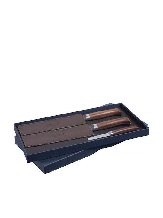 Opinel Trio Les Forges 1890 Knife Set of Stainless Steel 3 Pieces