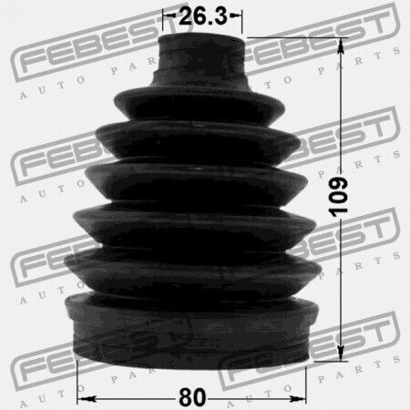 Exterior Joint Cover Mazda 6 Wagon Gy 2002-2005 Eu Gp34-25-50xb